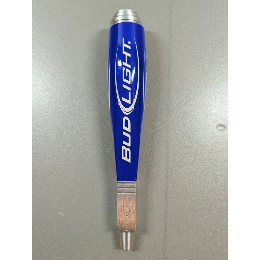 Bud Light Beer Tap Handle Blue Silver‎ Bar Kegerator Draft Faucet 7 Inch